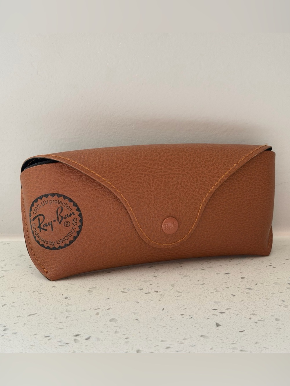Ray-Ban Brown Leather Eyewear Case